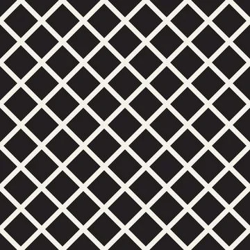 Vector seamless pattern. Repeating geometric elements. Stylish monochrome b.. Stock Illustration
