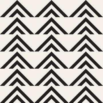 Vector seamless pattern. Repeating geometric elements. Stylish monochrome b.. 스톡 일러스트