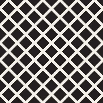 Vector seamless pattern. Repeating geometric elements. Stylish monochrome b.. Stock Illustration