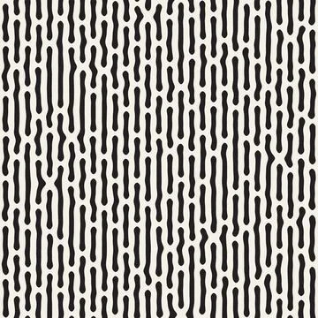 Vector seamless pattern. Repeating geometric elements. Stylish monochrome b.. 库存插图