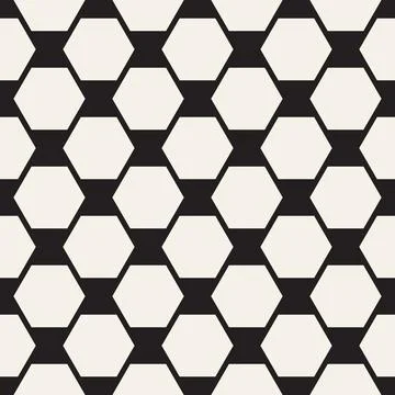 Vector seamless pattern. Repeating geometric elements. Stylish monochrome b.. 库存插图