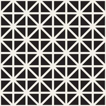 Vector seamless pattern. Repeating geometric elements. Stylish monochrome b.. Illustrazione stock