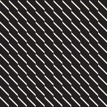 Vector seamless pattern. Repeating geometric abstract elements. Stylish monoc Illustrazione stock