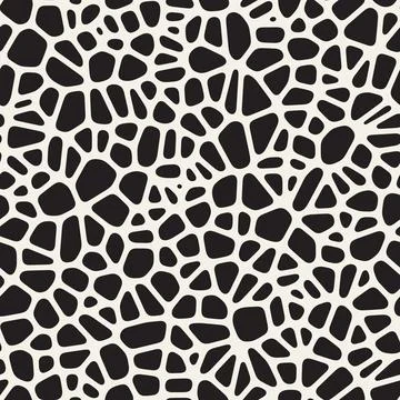 Vector seamless pattern. Repeating geometric abstract elements. Stylish monoc Illustrazione stock