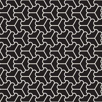 Vector seamless pattern. Repeating geometric abstract elements. Stylish monoc Stockillustratie