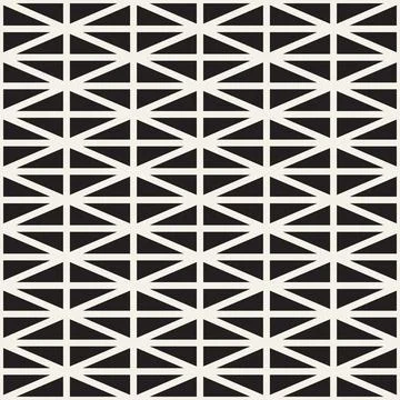 Vector seamless pattern. Repeating geometric abstract elements. Stylish monoc Illustrazione stock
