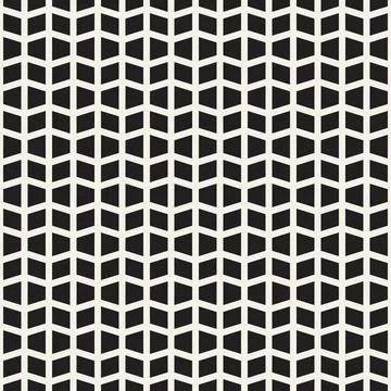 Vector seamless pattern. Repeating geometric abstract elements. Stylish monoc Stock Illustration