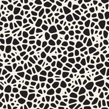 Vector seamless pattern. Repeating geometric abstract elements. Stylish monoc Illustrazione stock