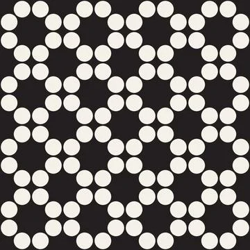Vector seamless pattern. Repeating geometric abstract elements. Stylish monoc Illustrazione stock
