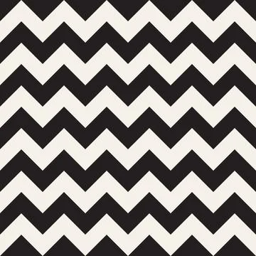 Vector seamless pattern. Repeating geometric elements. Stylish monochrome b.. Stock Illustration