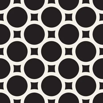 Vector seamless pattern. Repeating geometric elements. Stylish monochrome b.. Illustrazione stock