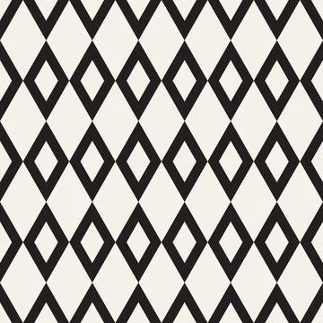 Vector seamless pattern. Repeating geometric abstract elements. Stylish monoc Illustrazione stock