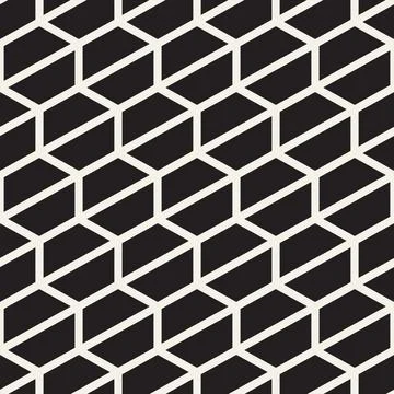Vector seamless pattern. Repeating geometric abstract elements. Stylish monoc Illustrazione stock