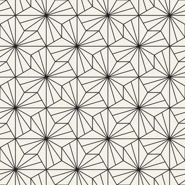 Vector seamless pattern. Repeating geometric elements. Stylish monochrome b.. Illustrazione stock