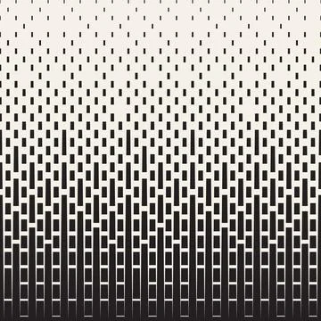 Vector seamless pattern. Repeating geometric abstract elements. Stylish monoc Illustrazione stock