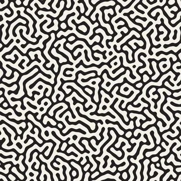 Vector seamless pattern. Repeating geometric elements. Stylish monochrome b.. Stock Illustration