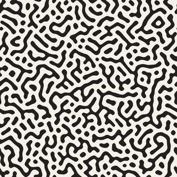Vector seamless pattern. Repeating geometric abstract elements. Stylish monoc Illustrazione stock