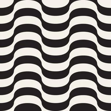 Vector seamless pattern. Repeating geometric abstract elements. Stylish monoc Illustrazione stock