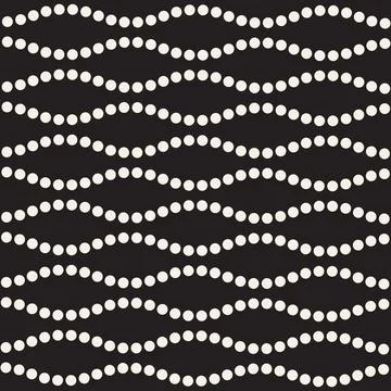 Vector seamless pattern. Repeating geometric abstract elements. Stylish monoc Stock Illustration