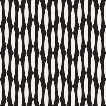 Vector seamless pattern. Repeating geometric abstract elements. Stylish monoc Illustrazione stock
