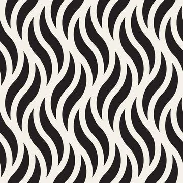 Vector seamless pattern. Repeating geometric abstract elements. Stylish monoc Illustrazione stock