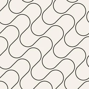 Vector seamless pattern. Repeating geometric abstract elements. Stylish monoc Stock Illustration