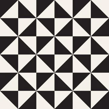 Vector seamless pattern. Repeating geometric abstract elements. Stylish monoc Stock Illustration