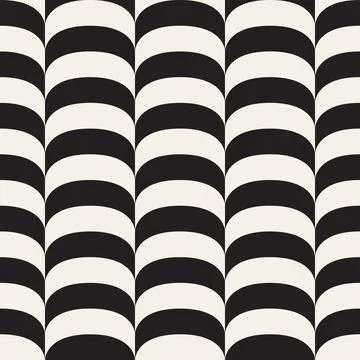 Vector seamless pattern. Repeating geometric elements. Stylish monochrome b.. 스톡 일러스트