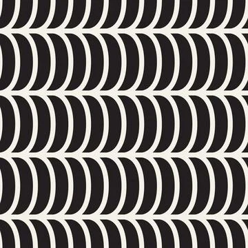 Vector seamless pattern. Repeating geometric abstract elements. Stylish monoc Illustrazione stock