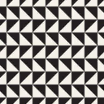 Vector seamless pattern. Repeating geometric abstract elements. Stylish monoc 库存插图