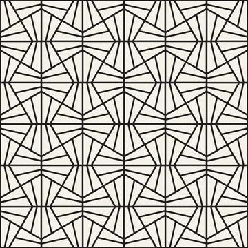 Vector seamless pattern. Repeating geometric abstract elements. Stylish monoc Stockillustratie