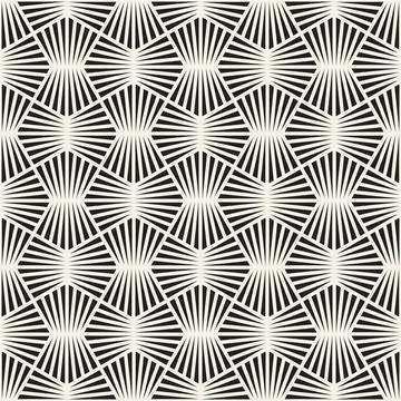 Vector seamless pattern. Repeating geometric abstract elements. Stylish monoc 库存插图