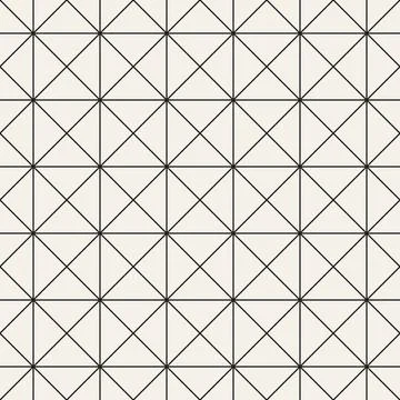 Vector seamless pattern. Repeating geometric abstract elements. Stylish monoc 库存插图