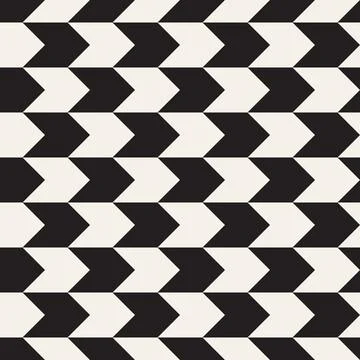 Vector seamless pattern. Repeating geometric elements. Stylish monochrome b.. Illustrazione stock