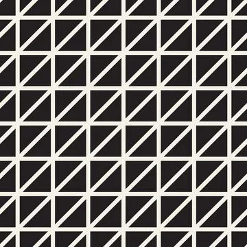 Vector seamless pattern. Repeating geometric abstract elements. Stylish monoc 库存插图