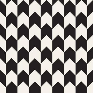 Vector seamless pattern. Repeating geometric elements. Stylish monochrome b.. Illustrazione stock