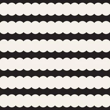 Vector seamless pattern. Repeating geometric elements. Stylish monochrome b.. Stock Illustration