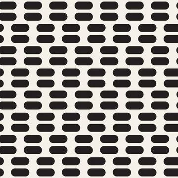 Vector seamless pattern. Repeating geometric elements. Stylish monochrome b.. Illustrazione stock