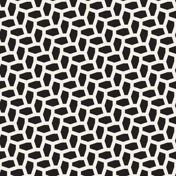 Vector seamless pattern. Repeating geometric elements. Stylish monochrome b.. Stockillustratie