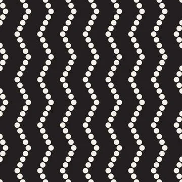 Vector seamless pattern. Repeating geometric elements. Stylish monochrome b.. 库存插图