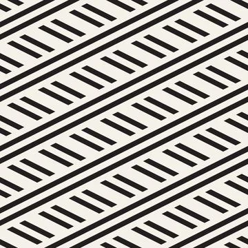Vector seamless pattern. Repeating geometric abstract elements. Stylish monoc 库存插图