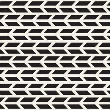Vector seamless pattern. Repeating geometric elements. Stylish monochrome b.. Stock Illustration