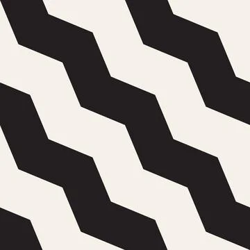Vector seamless pattern. Repeating geometric abstract elements. Stylish monoc Stock Illustration