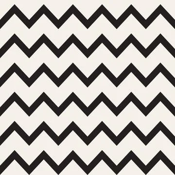 Vector seamless pattern. Repeating geometric elements. Stylish monochrome b.. Stock Illustration