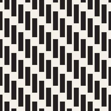 Vector seamless pattern. Repeating geometric elements. Stylish monochrome b.. Illustrazione stock