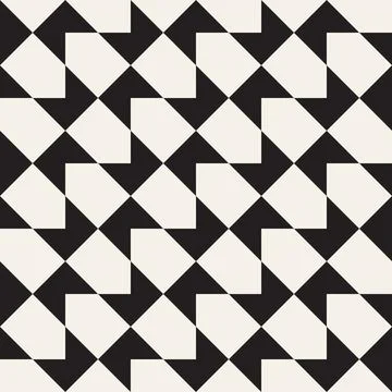 Vector seamless pattern. Repeating geometric elements. Stylish monochrome b.. Stock Illustration