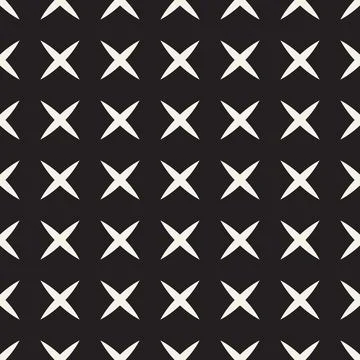 Vector seamless pattern. Repeating geometric elements. Stylish monochrome b.. Illustrazione stock