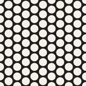 Vector seamless pattern. Repeating geometric abstract elements. Stylish monoc Stock Illustration