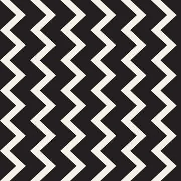 Vector seamless pattern. Repeating geometric elements. Stylish monochrome b.. Stock Illustration