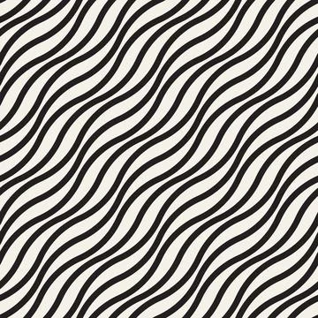 Vector seamless pattern. Repeating geometric abstract elements. Stylish monoc Illustrazione stock